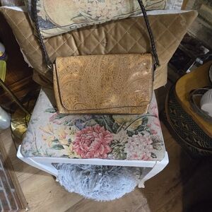 Relic Elegant Tan Paisley Women's Bag